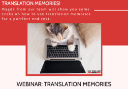 Second webinar "Translation memories" (May 25, 2020)