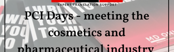 Reports from PCI Days – meeting the cosmetics and pharmaceutical industry 